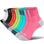 PAPLUS Women's Ankle Compression Running Socks - 6 Pairs