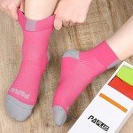 PAPLUS Women's Ankle Compression Running Socks - 6 Pairs