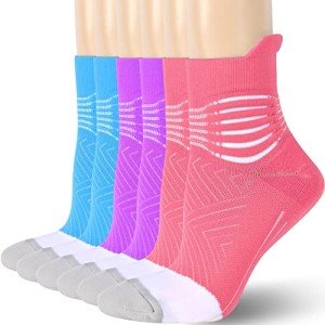 Women's Ankle Support Running Socks - 3 Pairs