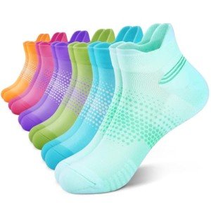 PAPLUS Women's Ankle Compression Running Socks - 6 Pairs