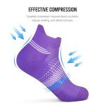 PAPLUS Women's Ankle Compression Running Socks - 6 Pairs