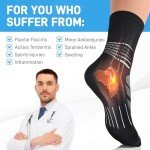 Coolmax Compression Ankle Support Socks - 3 Pairs