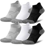 6 Pairs Women's Low-Cut Cushioned Ankle Socks