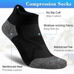 6 Pairs Women's Low-Cut Cushioned Ankle Socks