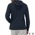 Men's Navy Script T-Shirt Hoodie - XX-Large