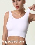 Light Support Seamless Yoga Bra Crop Tops - 3 Pack