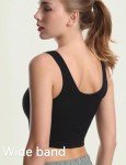 Light Support Seamless Yoga Bra Crop Tops - 3 Pack