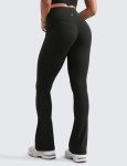 High Waist Flared Yoga Pants with Pocket