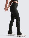 High Waist Flared Yoga Pants with Pocket