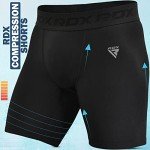 RDX Men's Ultra-Tight Compression Shorts for Workouts