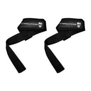 Gymreapers Padded Lifting Wrist Straps - Black