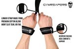 Gymreapers Padded Lifting Wrist Straps - Black
