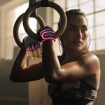 RYMNT Pink Workout Gloves with Wrist Wraps