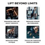 Padded Weight Lifting Hooks and Wrist Straps