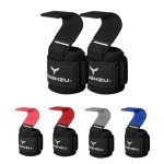 Padded Weight Lifting Hooks and Wrist Straps