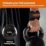 WALITO Double Layer Leather Weightlifting Wrist Straps
