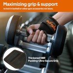 WALITO Double Layer Leather Weightlifting Wrist Straps