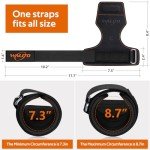WALITO Double Layer Leather Weightlifting Wrist Straps
