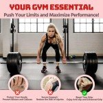 Pink Glitter Weightlifting Wrist Straps for Women