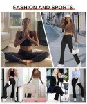 High Waist Crossover Bootcut Yoga Leggings with Pockets