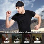 Acozycoo 5-Pack Men's Sports Headbands - Black