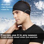 Acozycoo 5-Pack Men's Sports Headbands - Black