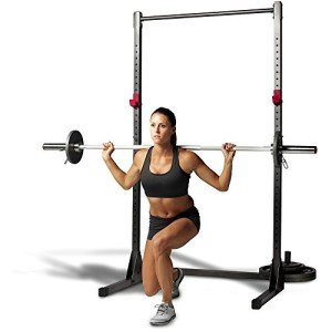 CAP Barbell Power Rack Exercise Stand, Carbon Black
