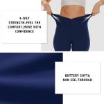 High Waist Women's Bootcut Yoga Pants - Black