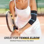 CAMBIVO Elbow Brace Compression Sleeves for Pain Relief