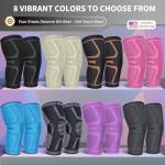 2 Pack Knee Brace Compression Support Sleeves