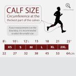 Rymora Calf Compression Sleeves for Running - Black