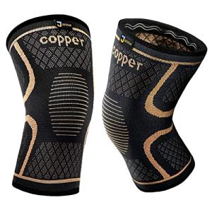 Copper Compression Knee Braces for Pain Relief (2 Pack)