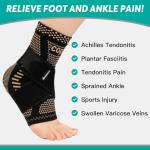 Ankle Compression Sleeve Support for Pain Relief