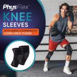 Knee Compression Sleeves for Pain Relief - 2 Pack