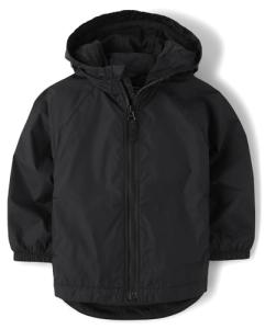 Boys' Windbreaker Jacket in Onyx - Size 5
