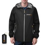 Lightweight Waterproof Packable Rain Jacket for Men
