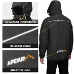 Lightweight Waterproof Packable Rain Jacket for Men