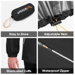 Lightweight Waterproof Packable Rain Jacket for Men