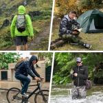 Lightweight Waterproof Packable Rain Jacket for Men
