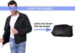 Men's Lightweight Packable Windbreaker Jacket - Black