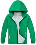 Kids Lightweight Waterproof Hooded Rain Jacket