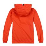 Kids’ Waterproof Lightweight Hooded Rain Jacket - Sky Orange