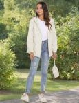Packable Waterproof Hooded Windbreaker Jacket - Beige