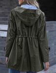 Kikibell Women’s Hooded Lightweight Rain Jacket XL