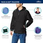 Packable Hooded Windbreaker Jacket for Women