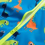 Kids Waterproof Dinosaur Rain Jacket (Blue, 4T)