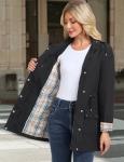 Women's Waterproof Lightweight Rain Jacket with Hood