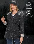 Women's Waterproof Lightweight Rain Jacket with Hood