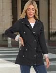 Women's Waterproof Lightweight Rain Jacket with Hood