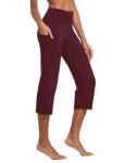 Baleaf Women's High Waist Capri Workout Leggings